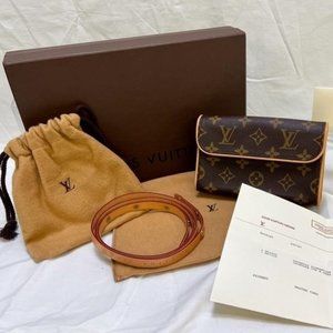 Louis Vuitton Monogram Pochette Florentine Pouch Waist Bag